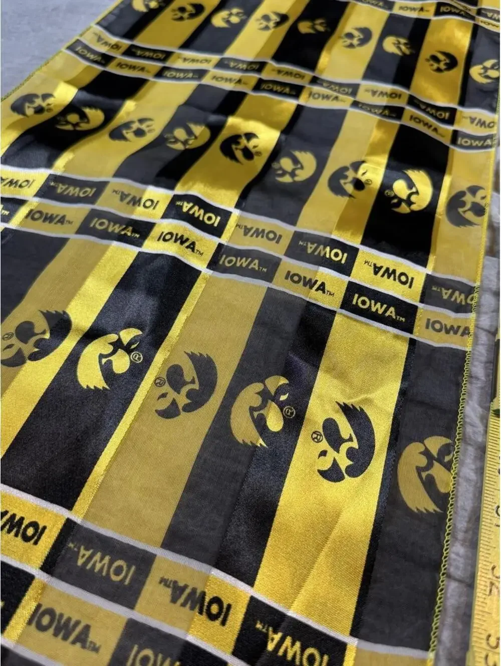 Iowa Hawkeyes Sandol Black Gold Tigerhawk Scarf NCAA Game Day